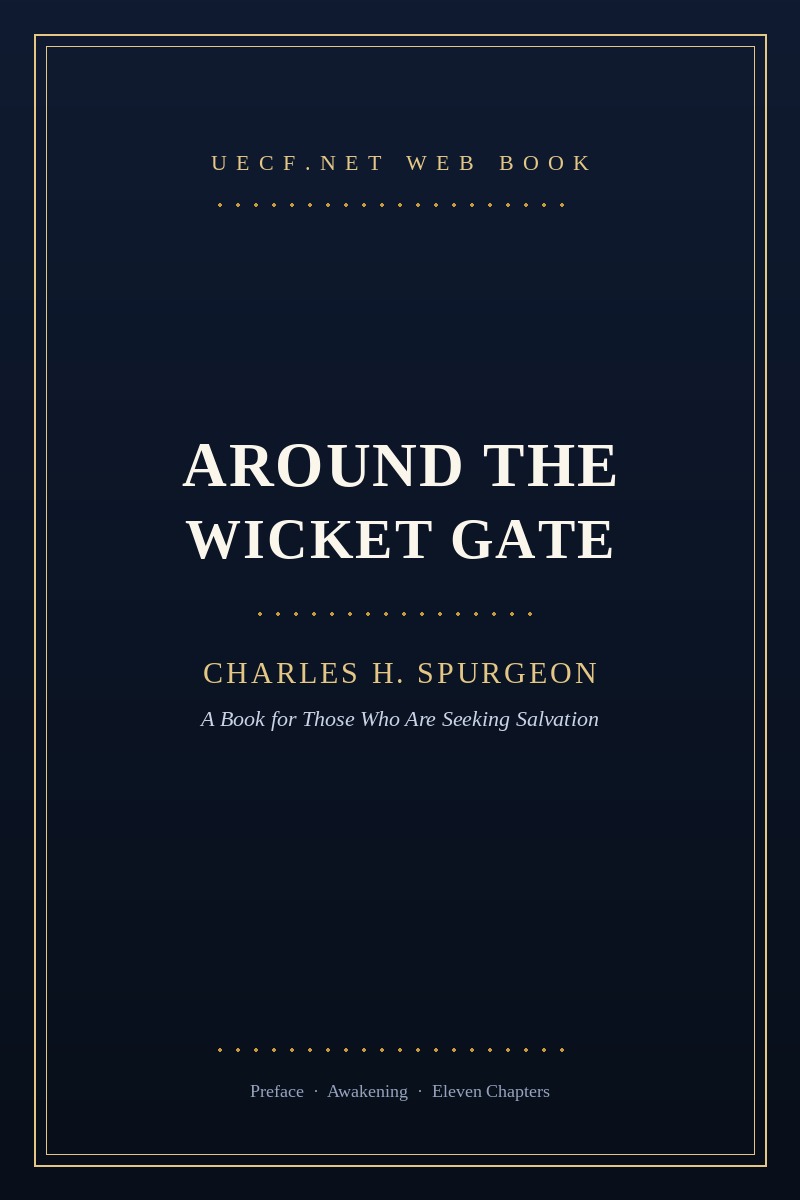 Book cover: Around the Wicket Gate / చిన్న గుమ్మము చుట్టు — Charles H. Spurgeon