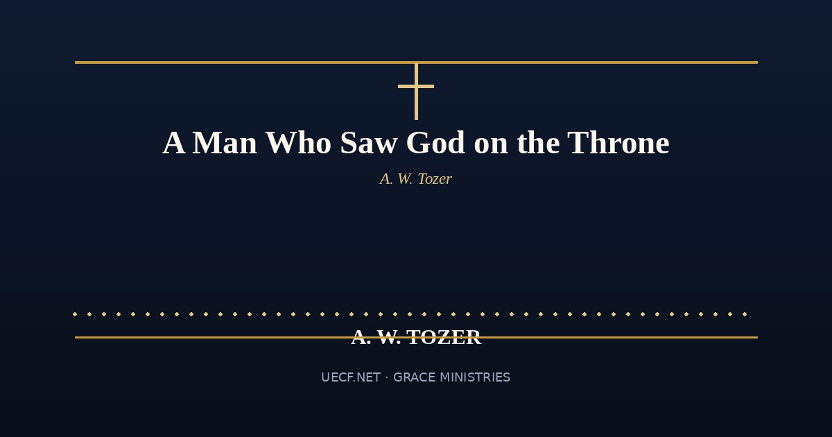 A Man Who Saw God on the Throne