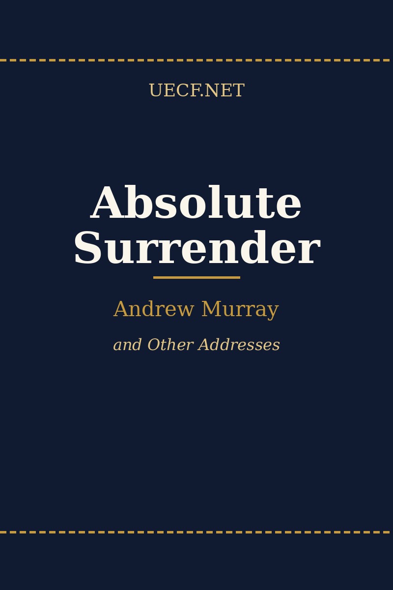 Cover of Absolute Surrender by Andrew Murray
