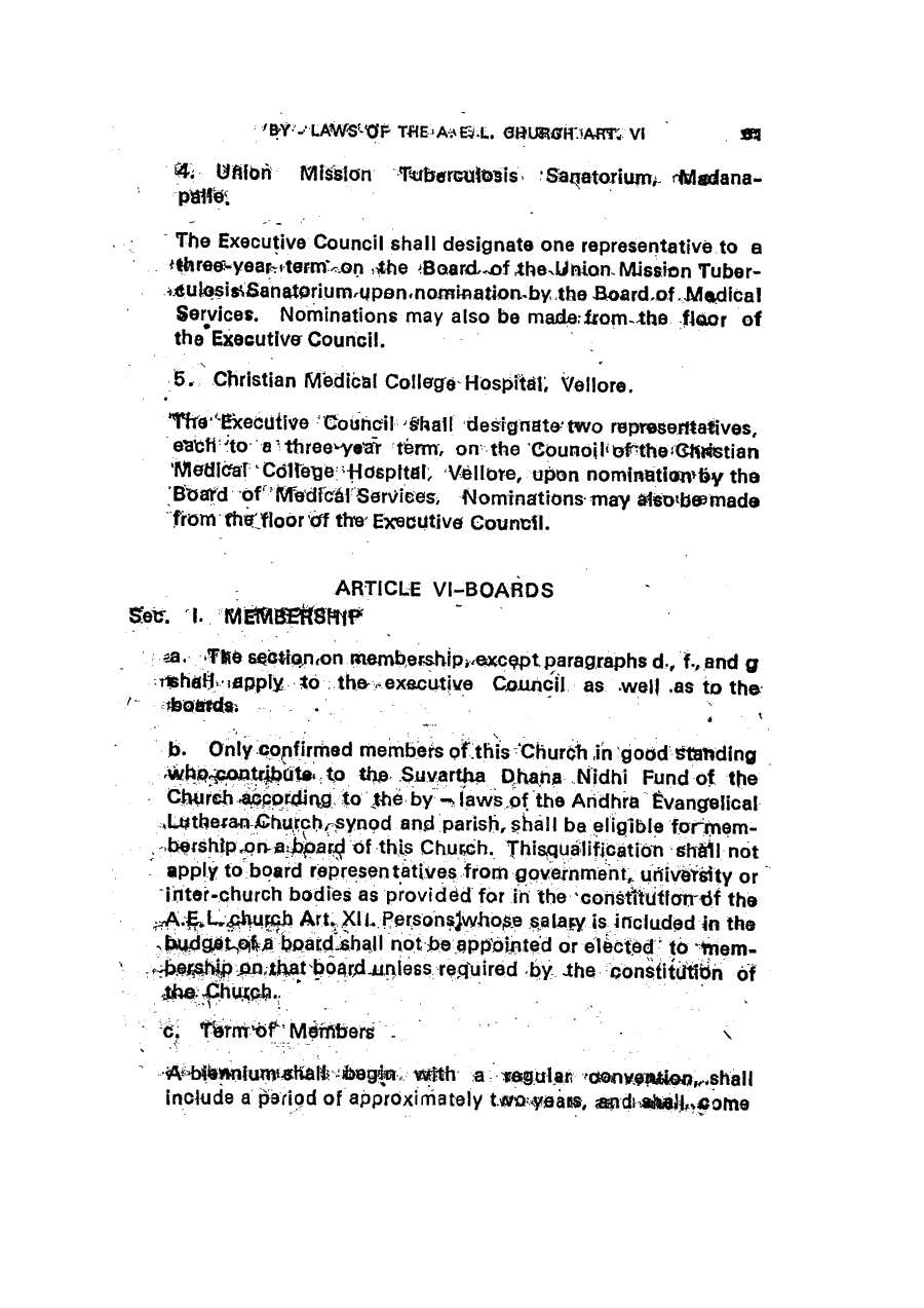 Scanned page 61 of the AELC Constitution (PDF page 65)