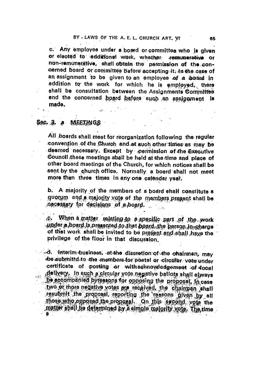 Scanned page 65 of the AELC Constitution (PDF page 69)