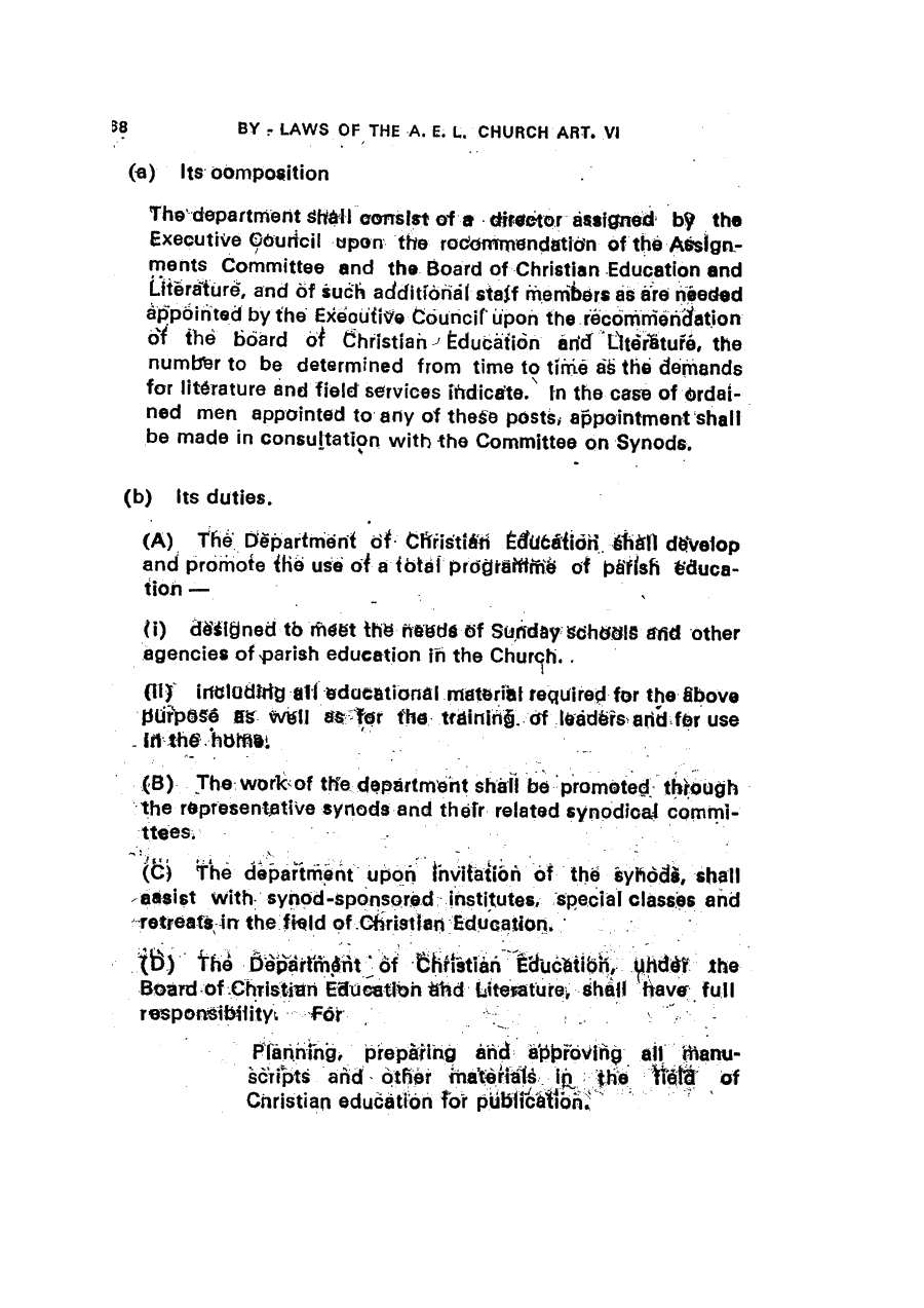 Scanned page 68 of the AELC Constitution (PDF page 72)