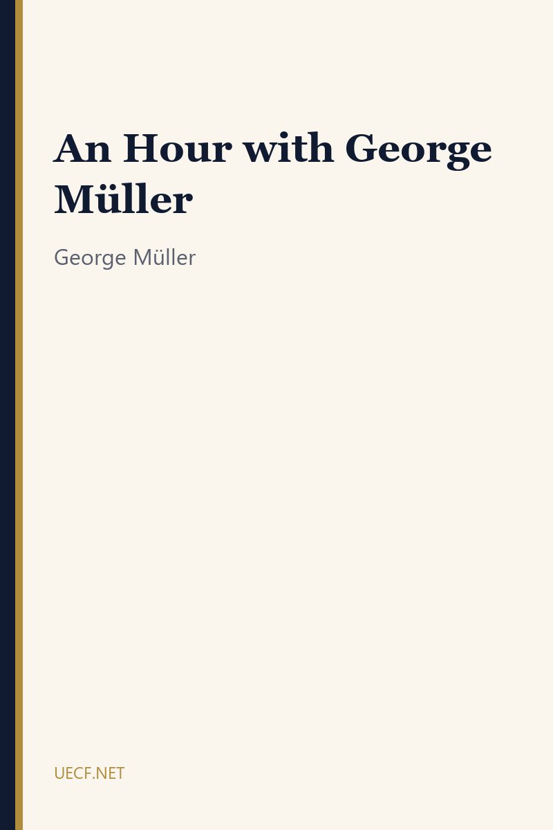 Cover of An Hour with George Müller