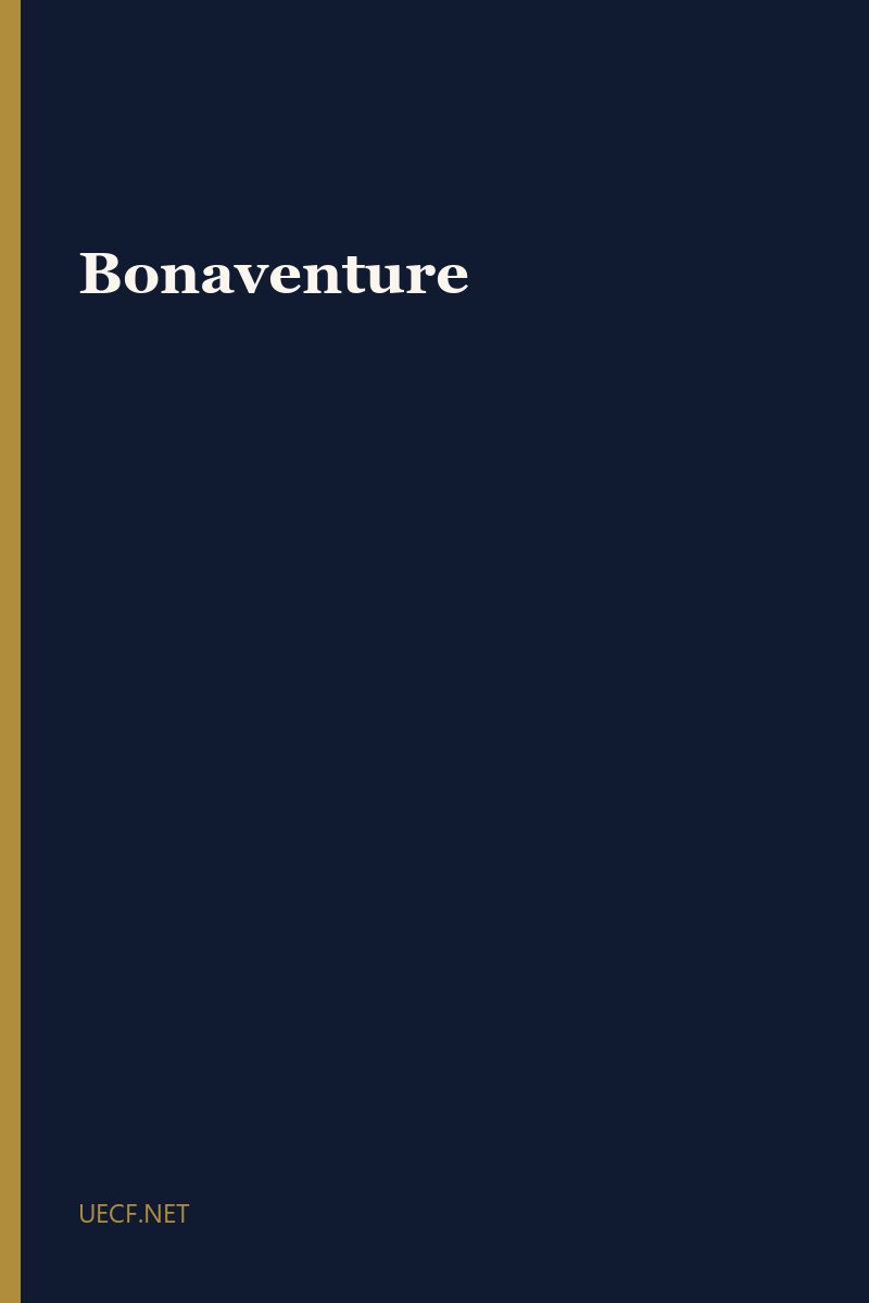 Bonaventure by Bonaventure book cover