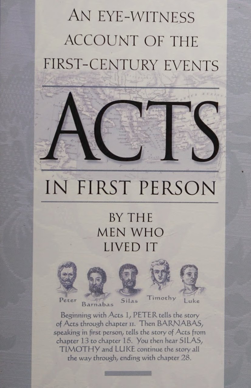 The Book of Acts: An Eyewitness Account by Unknown book cover