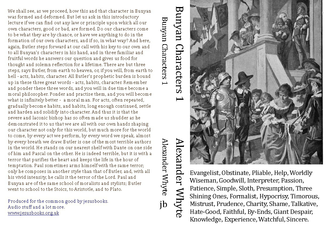 Cover of Bunyan-characters-1-Whyte-Alexander