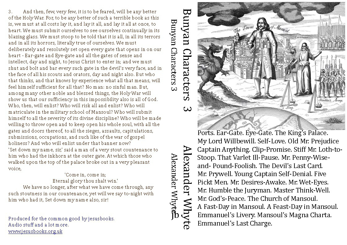 Cover of Bunyan-characters-3-Whyte-Alexander