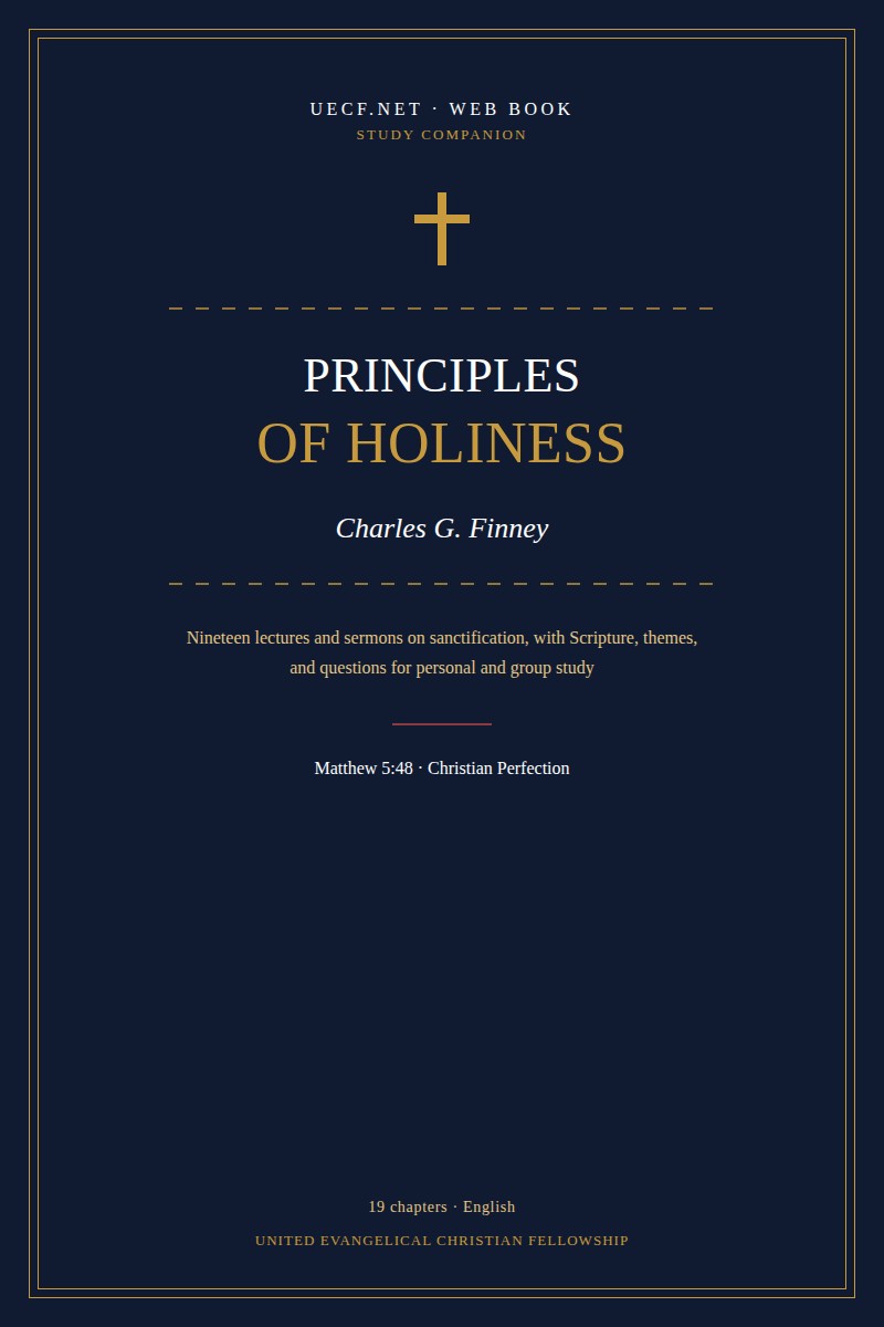 Book cover: Principles of Holiness — Charles G. Finney