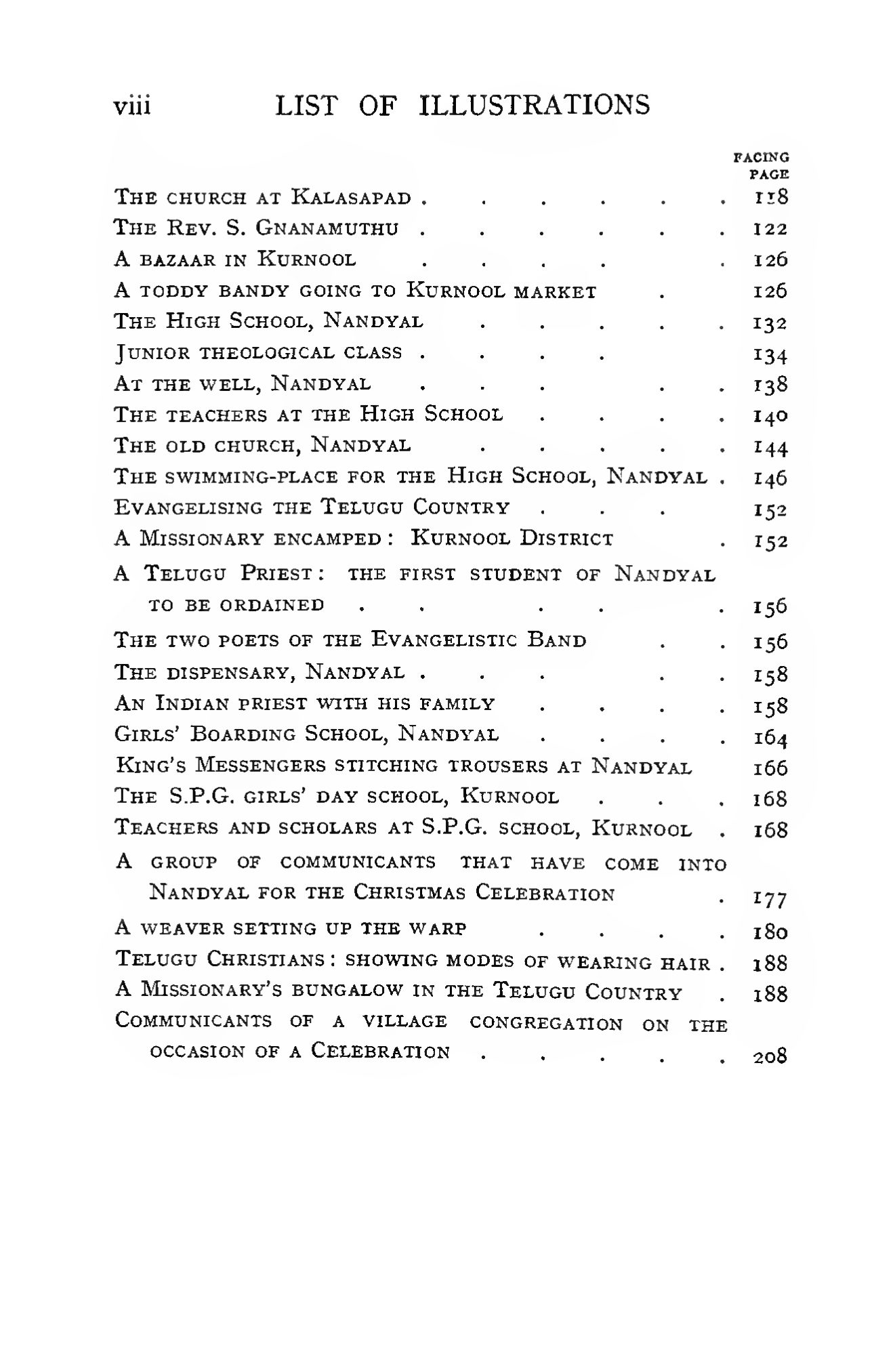 Page 16 of Christian Missions in the Telugu Country (Title, Note & Contents)