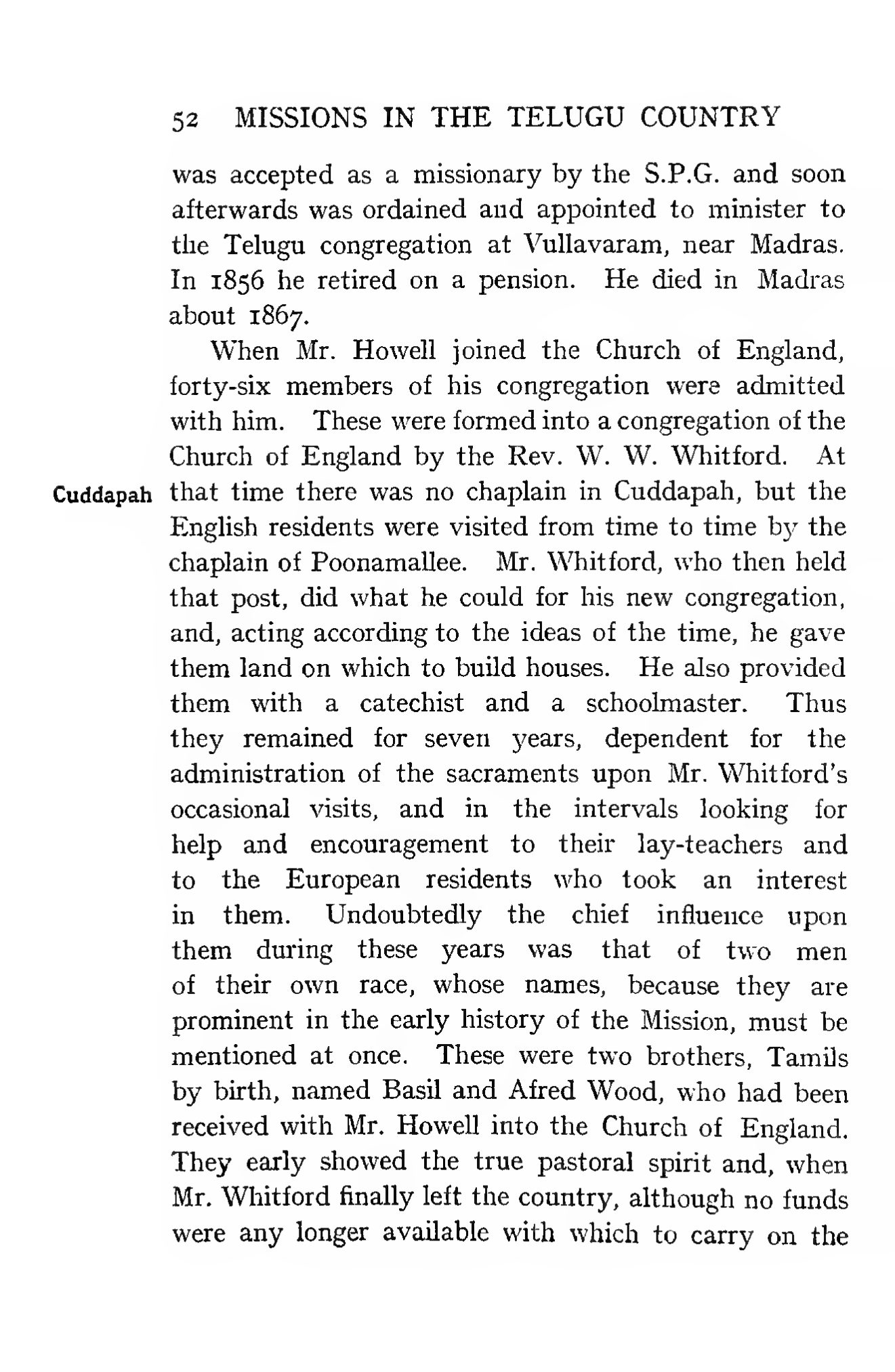 Page 78 of Christian Missions in the Telugu Country (The S.P.G. Mission — Early Period)