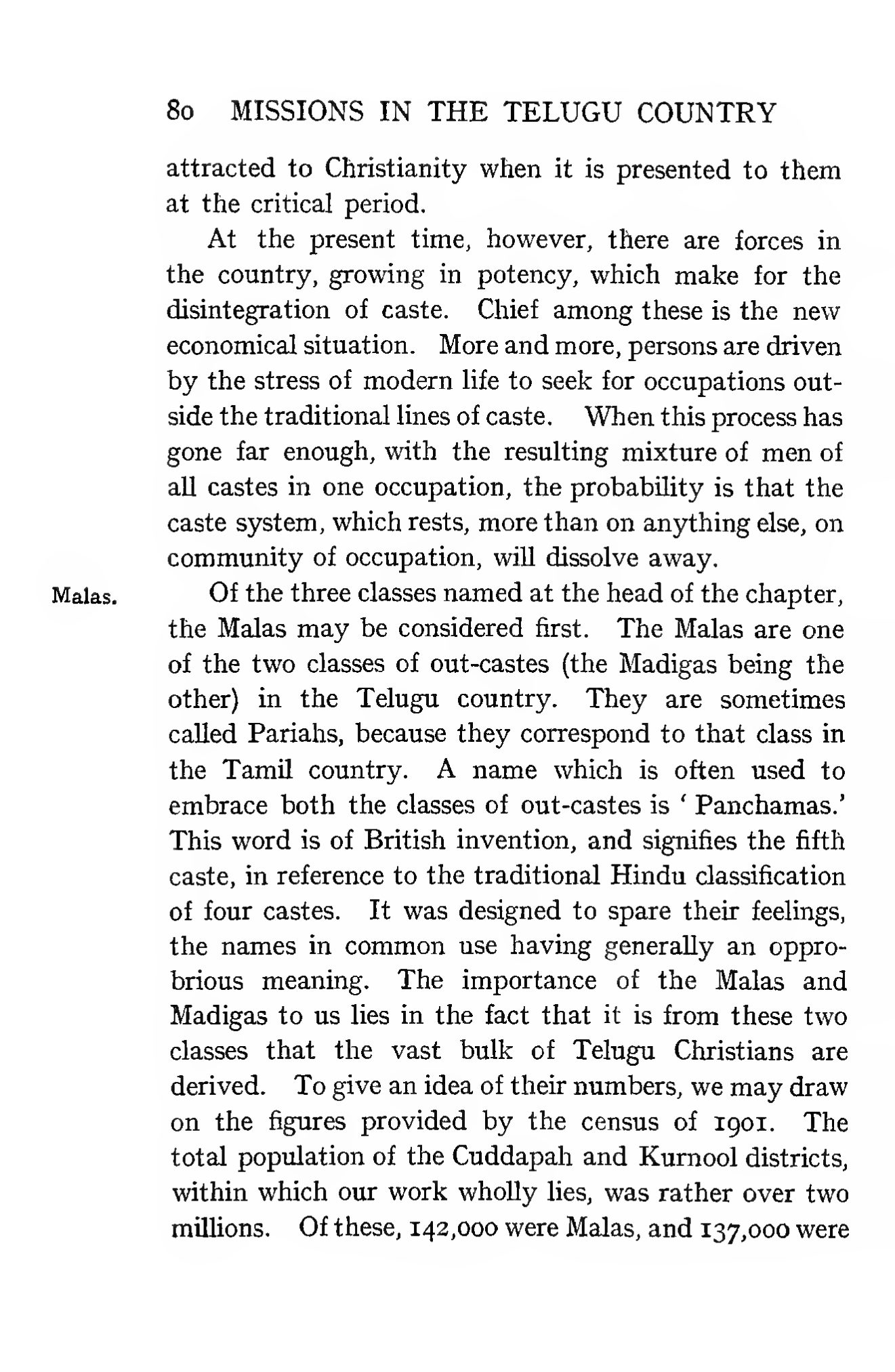 Page 110 of Christian Missions in the Telugu Country (Malas, Madigas, and Sudras)