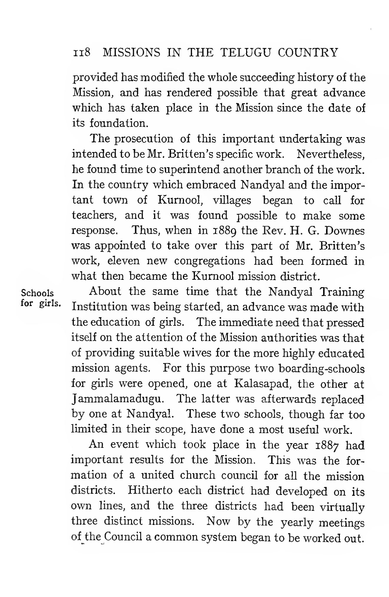 Page 158 of Christian Missions in the Telugu Country (The S.P.G. Mission — Modern Period)