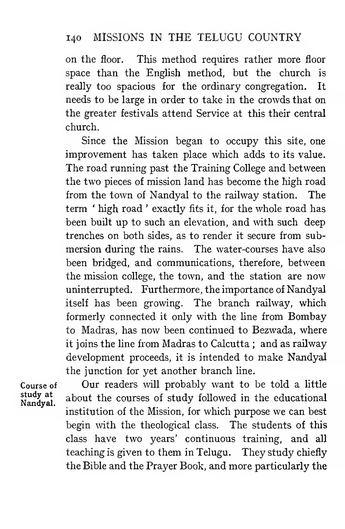 Page 192 of Christian Missions in the Telugu Country (The Training College and Educational System)