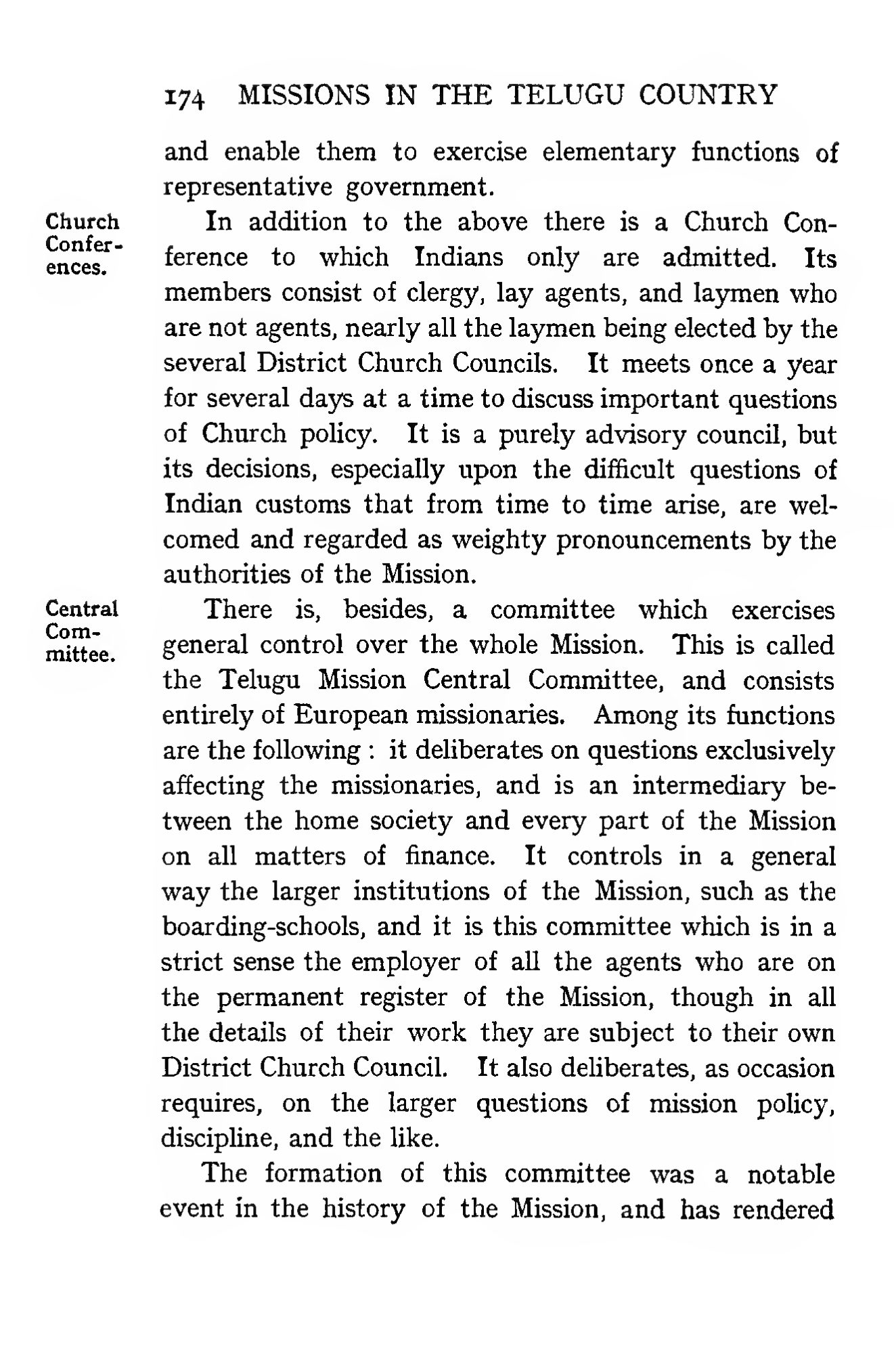 Page 244 of Christian Missions in the Telugu Country (Church Organisation)