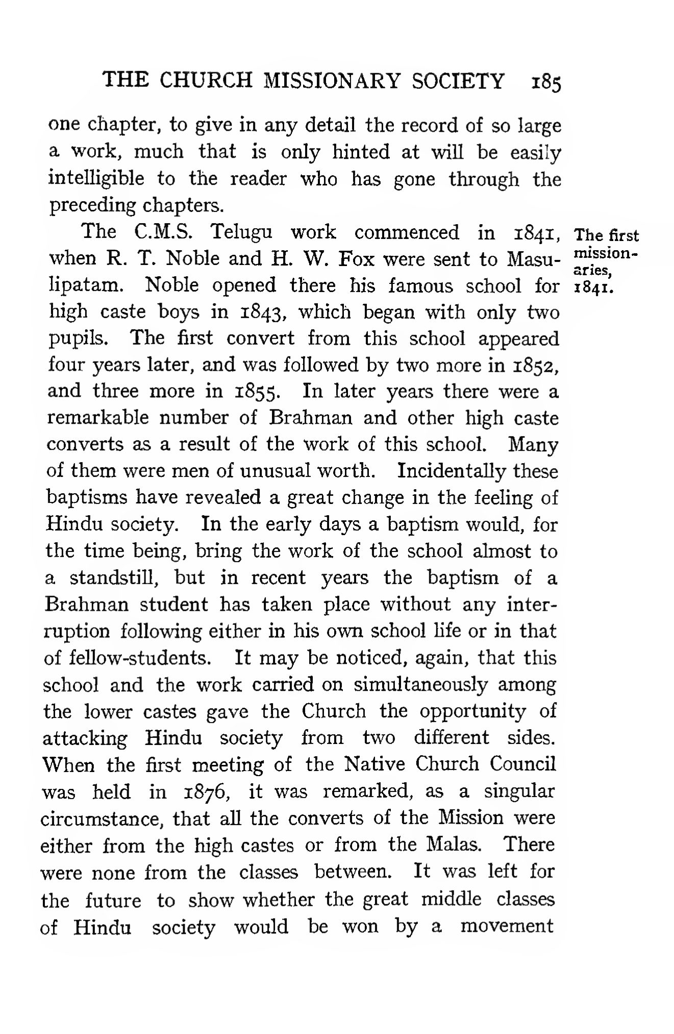 Page 259 of Christian Missions in the Telugu Country (The Church Missionary Society)