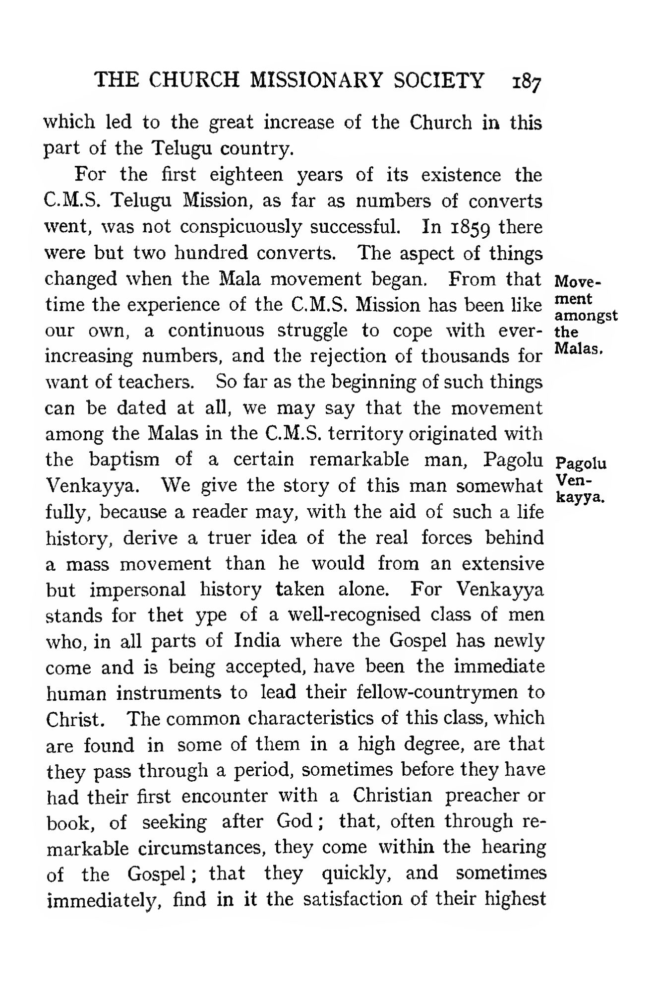 Page 261 of Christian Missions in the Telugu Country (The Church Missionary Society)