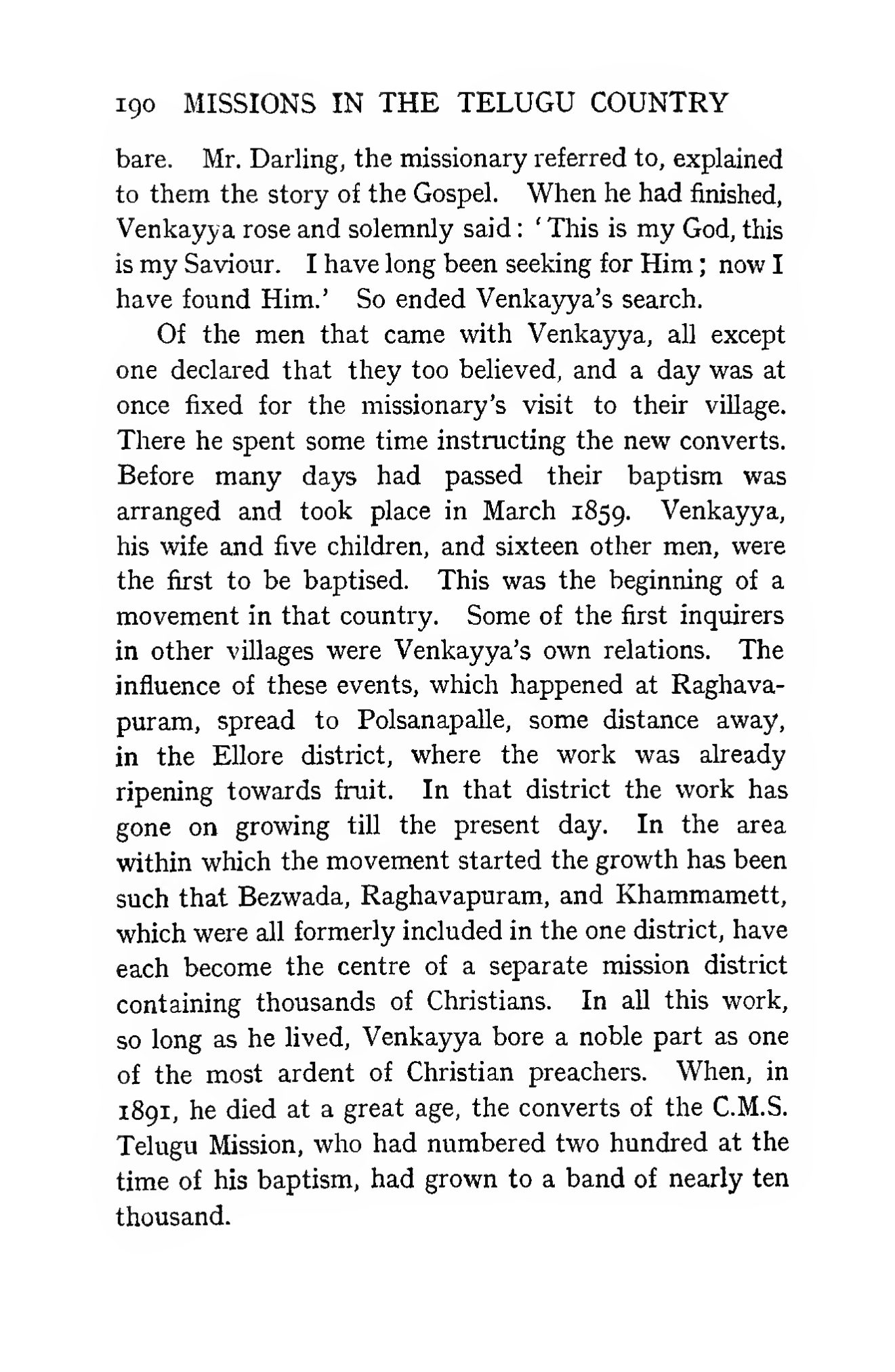 Page 266 of Christian Missions in the Telugu Country (The Church Missionary Society)