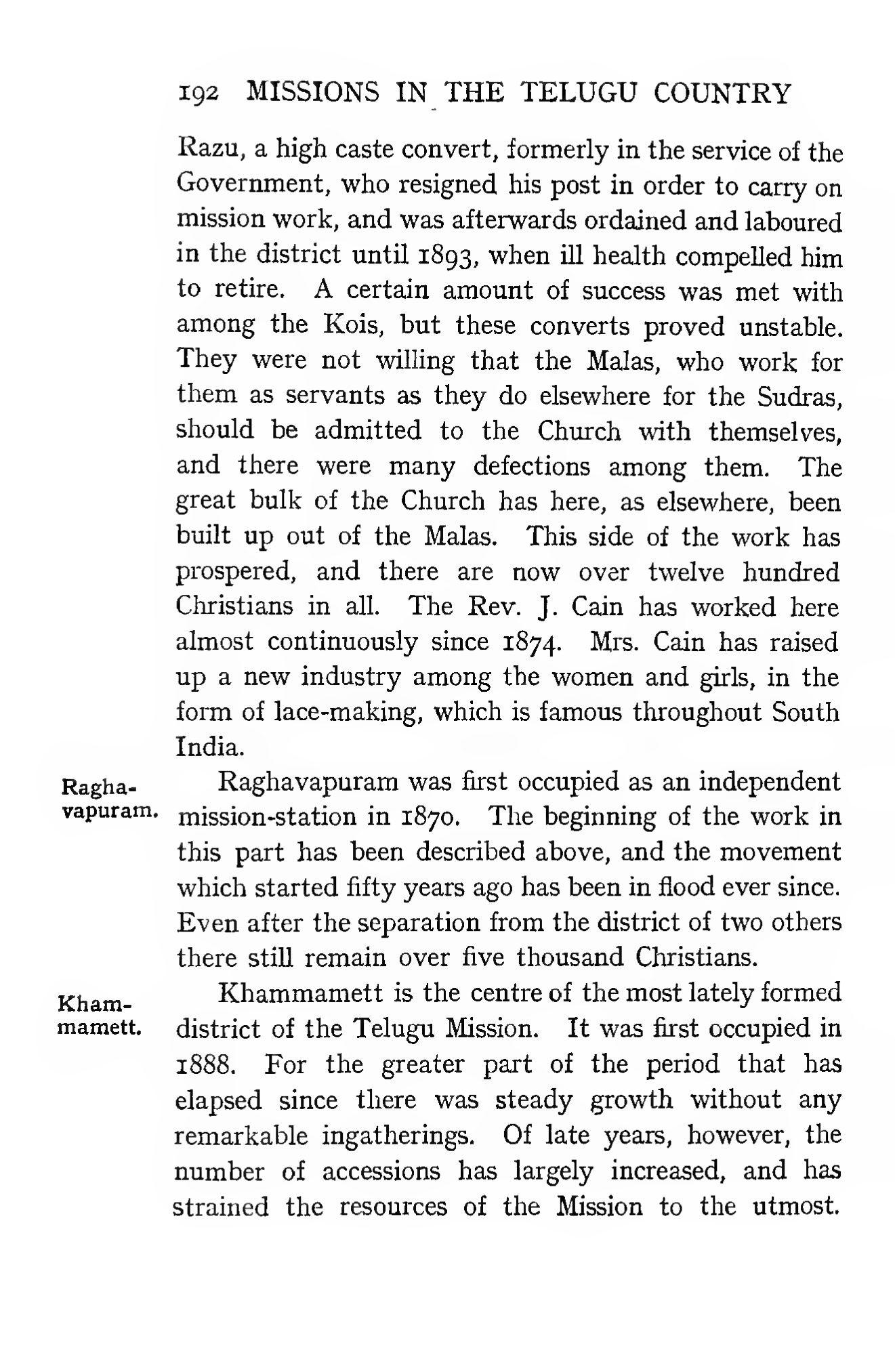 Page 268 of Christian Missions in the Telugu Country (The Church Missionary Society)