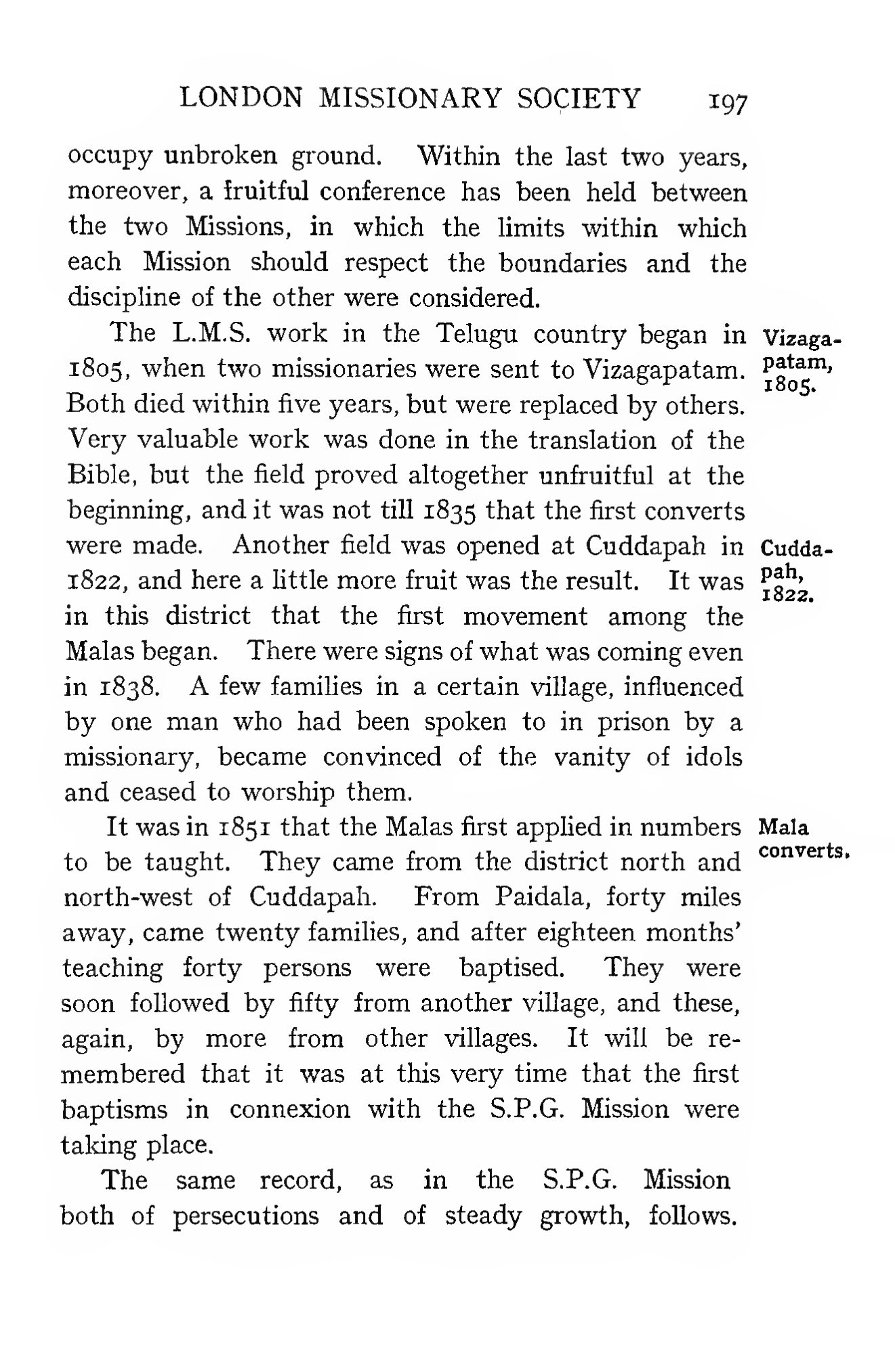 Page 273 of Christian Missions in the Telugu Country (Other Missions in the Telugu Country)