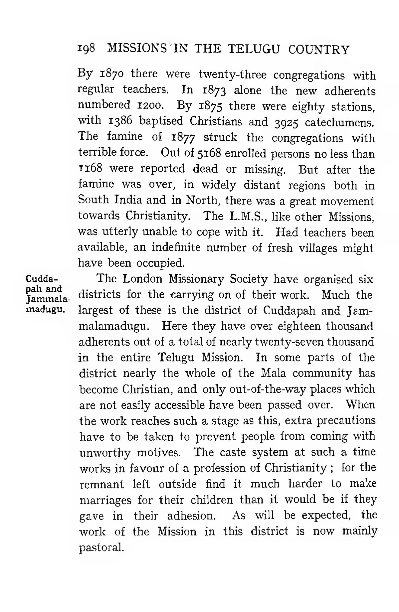 Page 274 of Christian Missions in the Telugu Country (Other Missions in the Telugu Country)