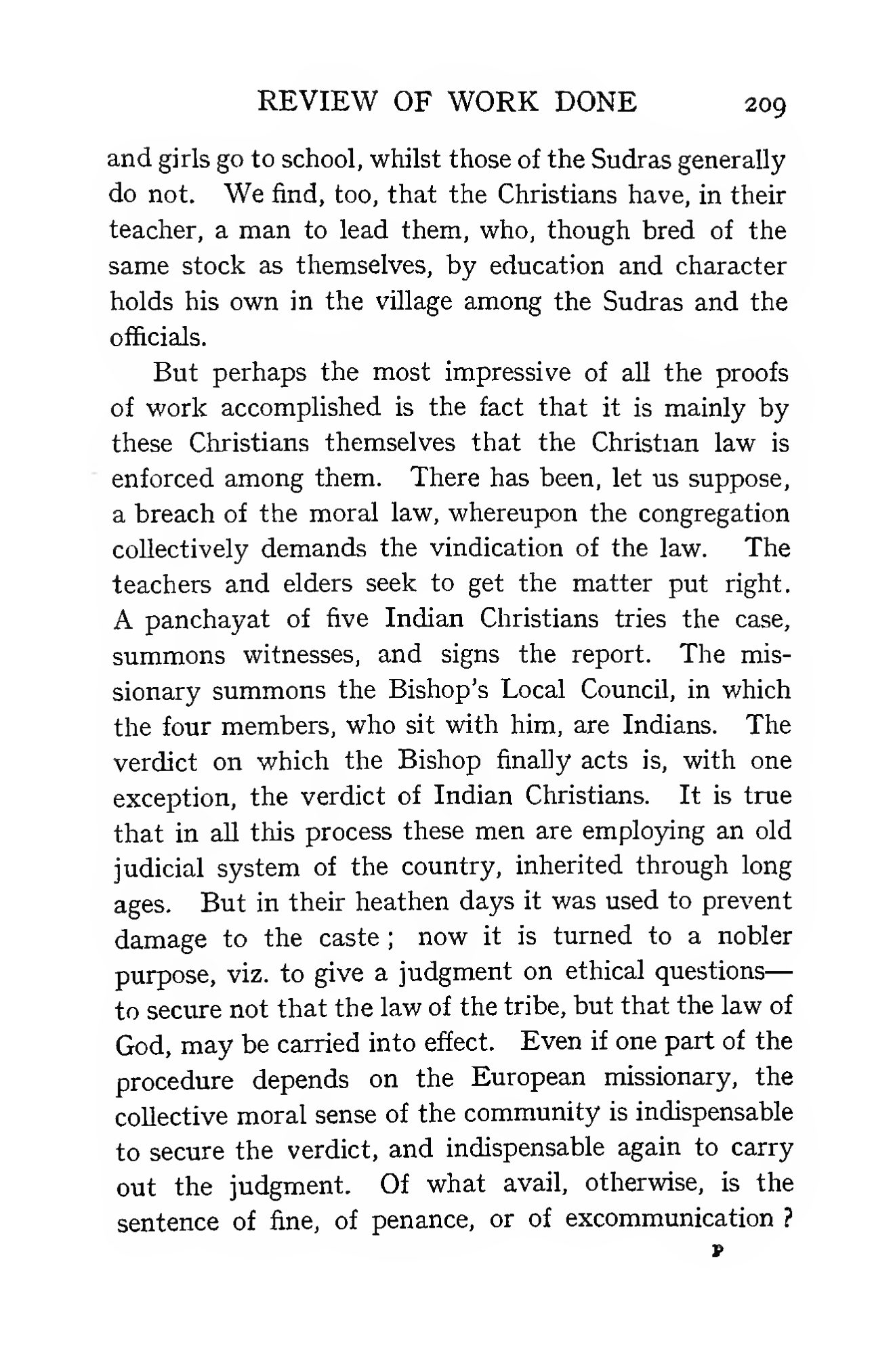 Page 287 of Christian Missions in the Telugu Country (Review of Work Done)
