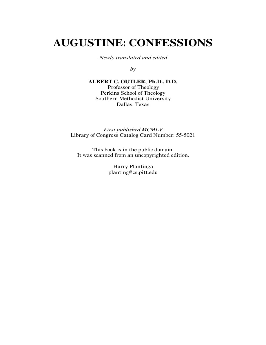 Cover of Confessions