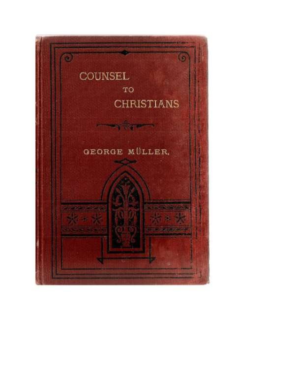 Cover of Counsel to Christians