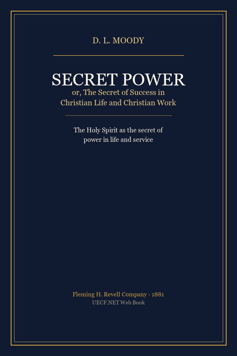 Book cover: Secret Power / రహస్య శక్తి — D. L. Moody
