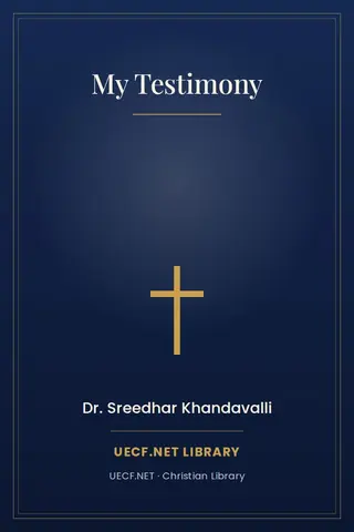 Dr. Sreedhar Khandavalli's testimony book cover