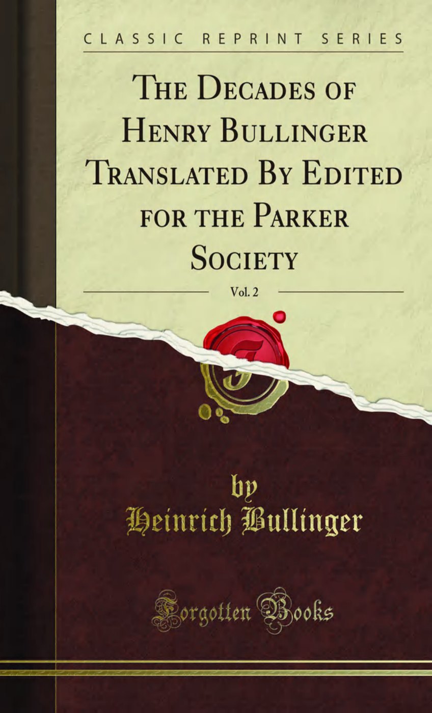 The Decades of Henry Bullinger: The Third Decade by Heinrich Bullinger book cover