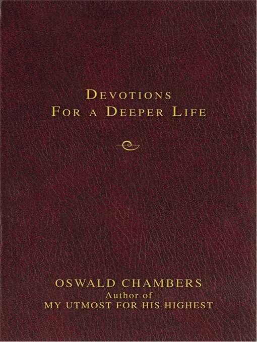 Devotions for a Deeper Life: A Daily Devotional by Oswald Chambers book cover