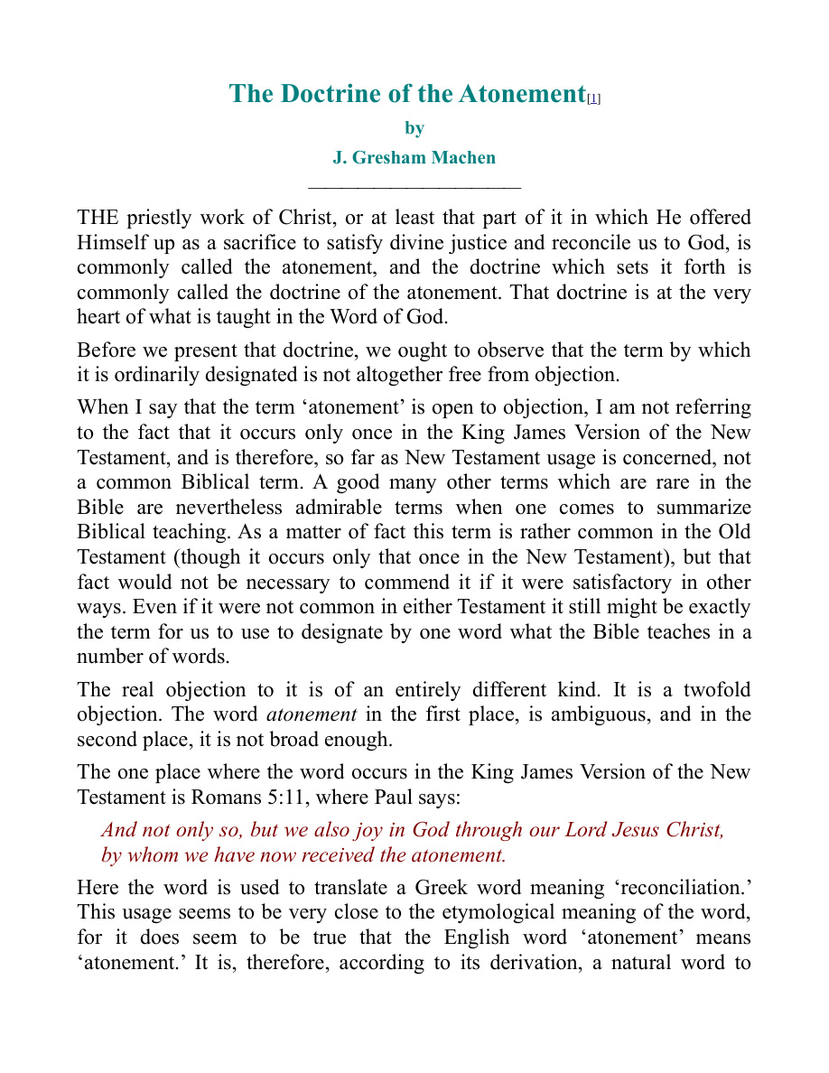 Cover of doctrine-of-the-atonement-j-gresham