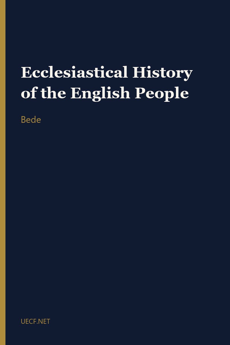 Ecclesiastical History of the English People by Bede book cover