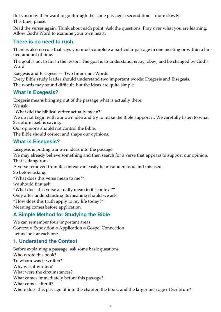 English study notes, printed page 4