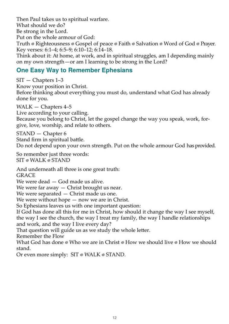 English study notes, printed page 12