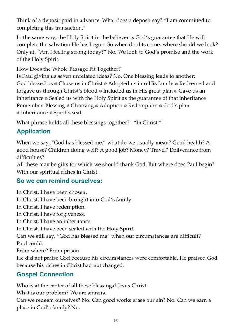 English study notes, printed page 16
