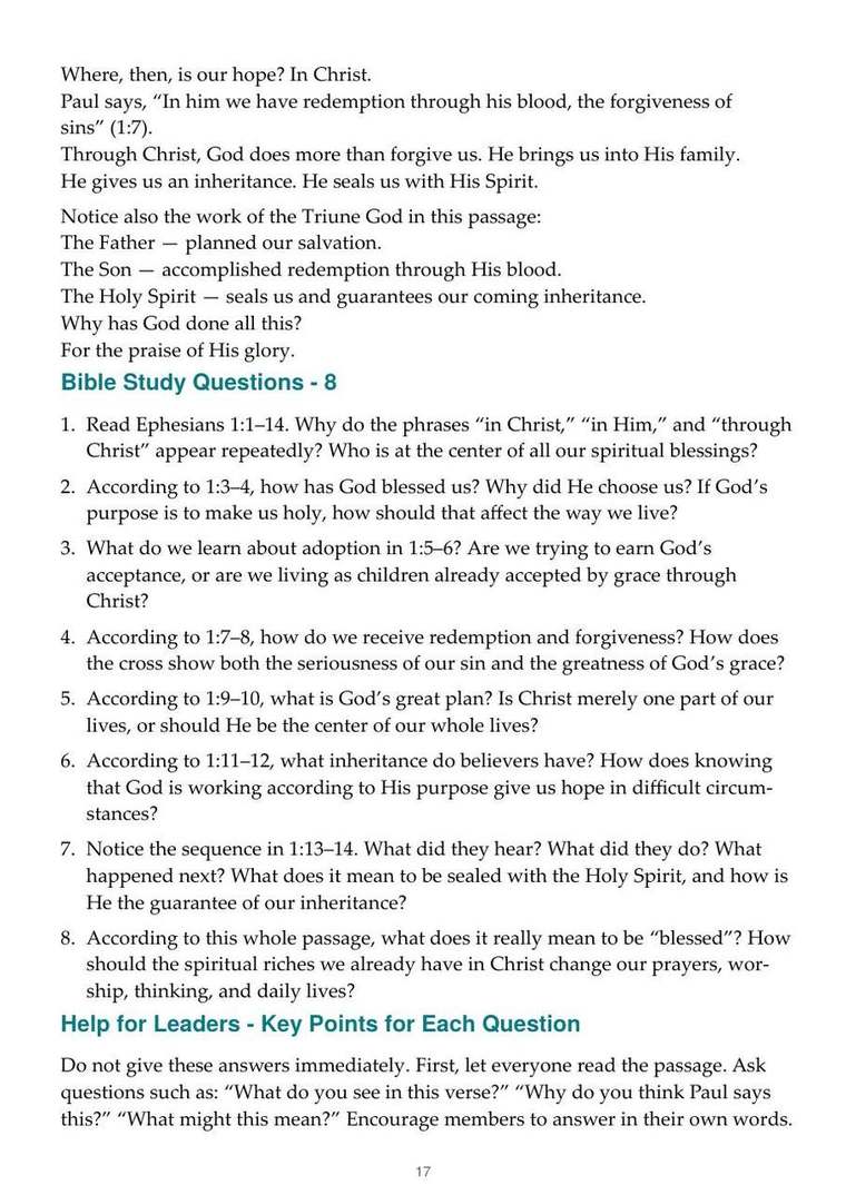 English study notes, printed page 17