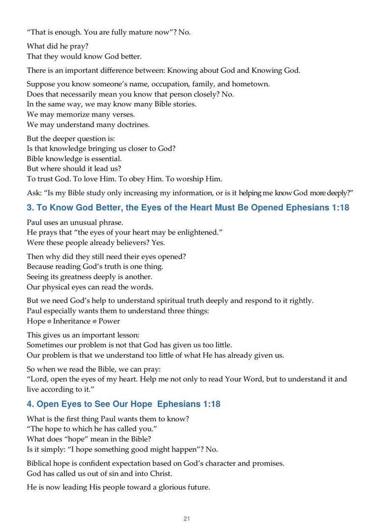 English study notes, printed page 21