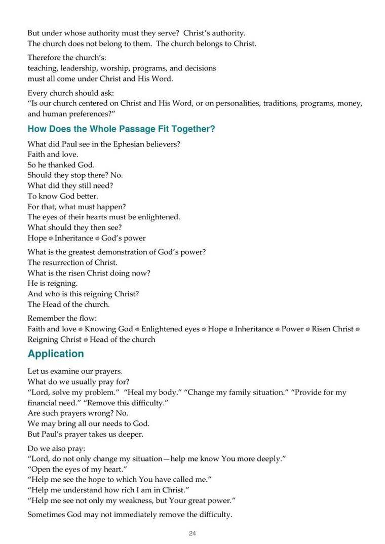 English study notes, printed page 24