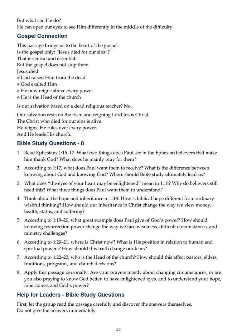 English study notes, printed page 25