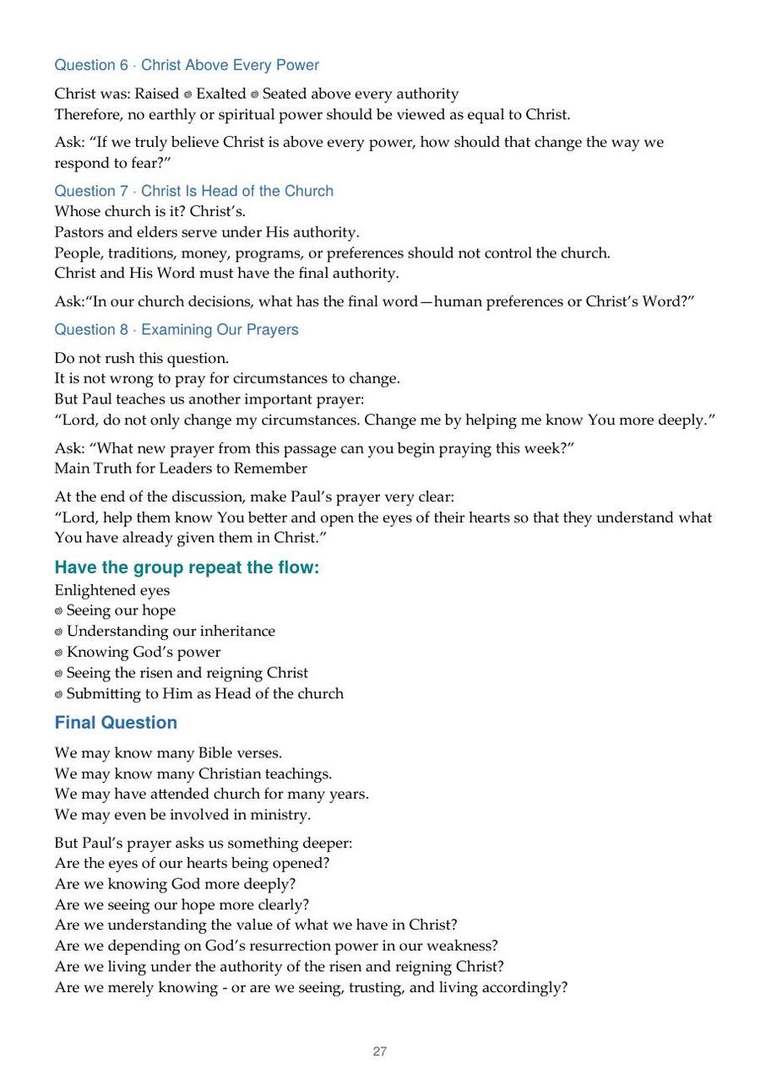 English study notes, printed page 27