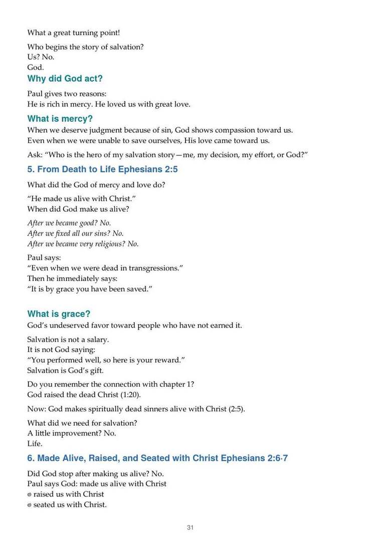 English study notes, printed page 31