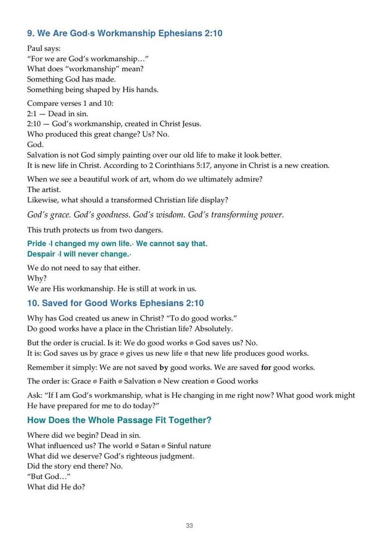 English study notes, printed page 33