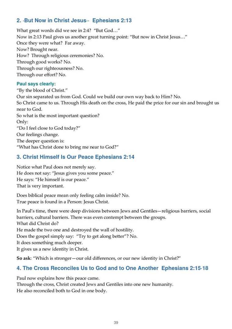 English study notes, printed page 39