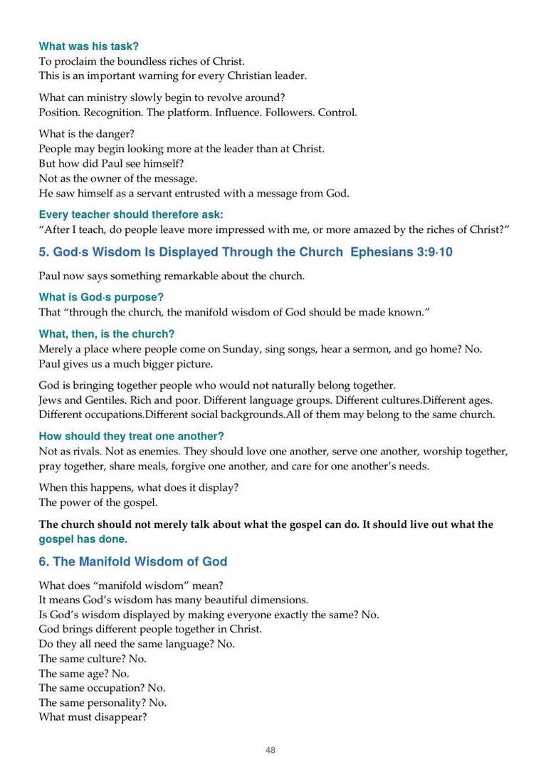 English study notes, printed page 48
