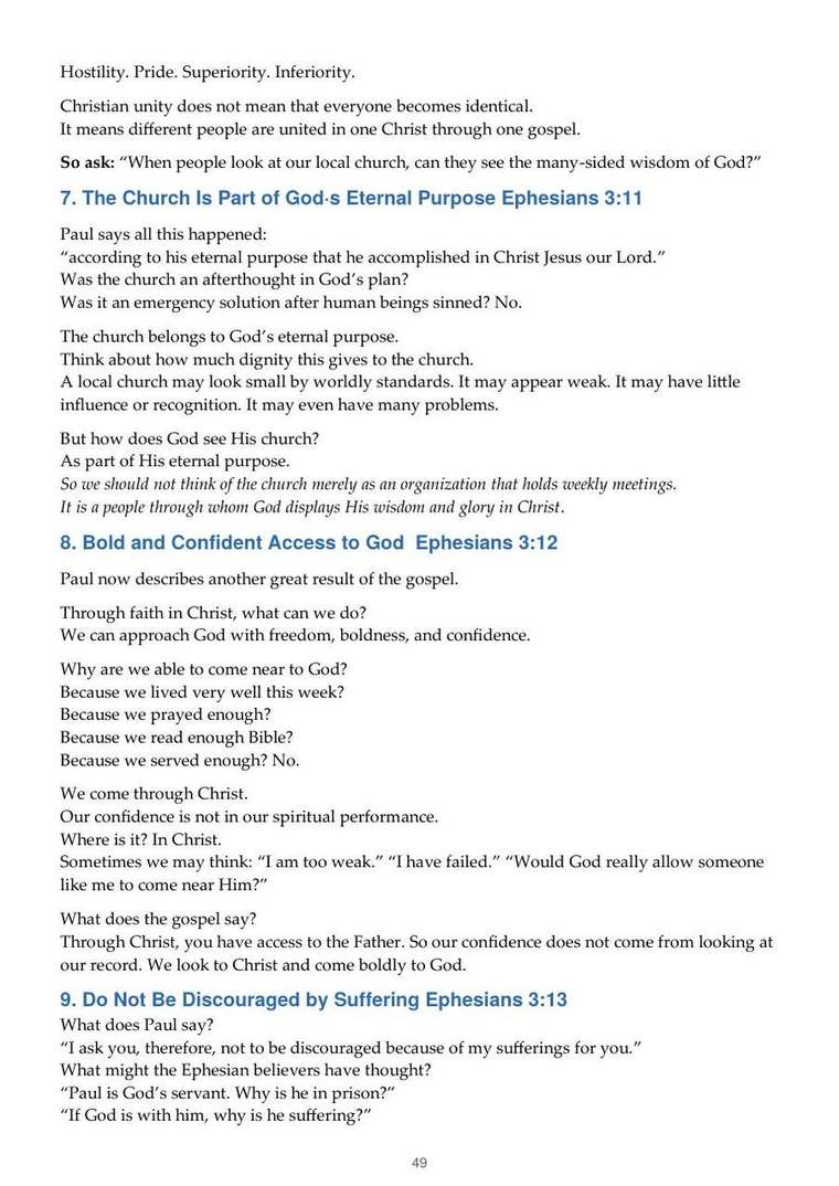 English study notes, printed page 49