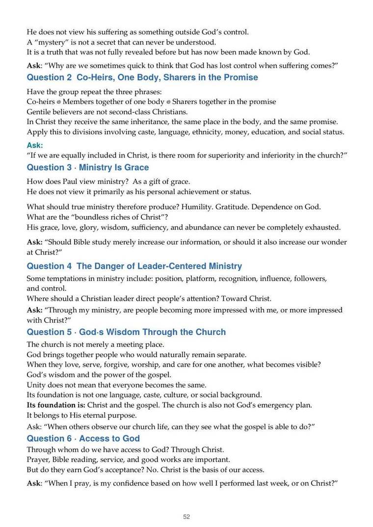 English study notes, printed page 52