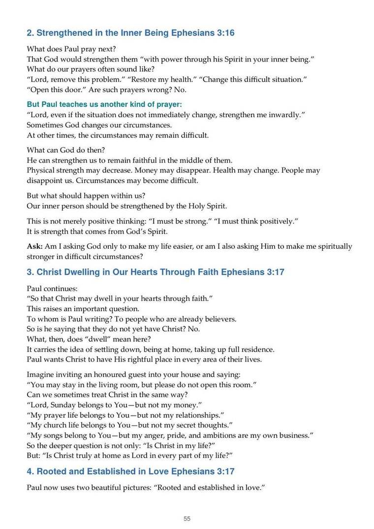 English study notes, printed page 55