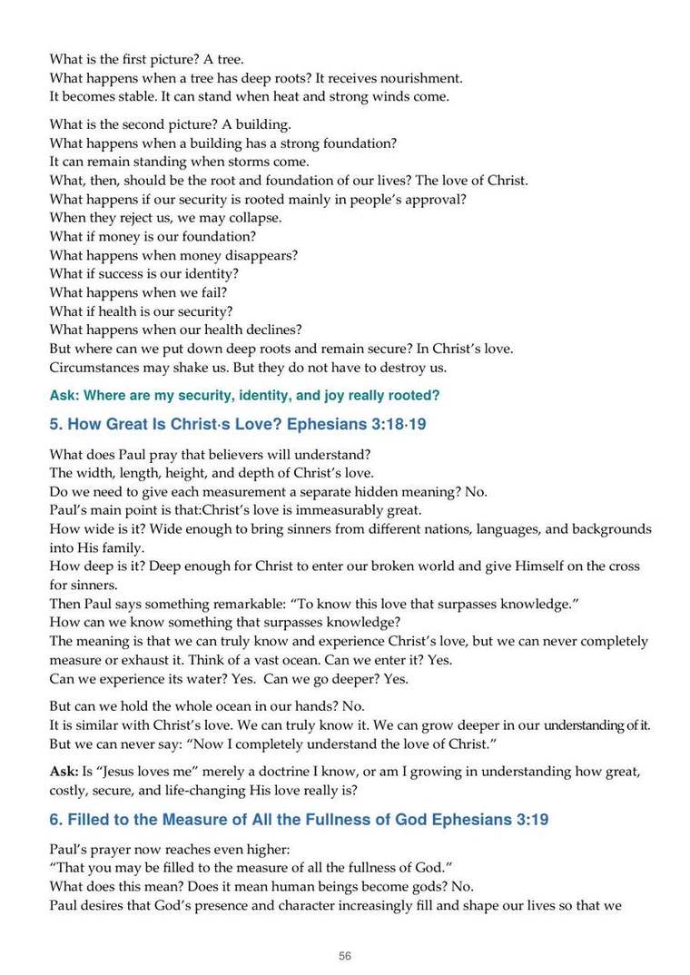English study notes, printed page 56