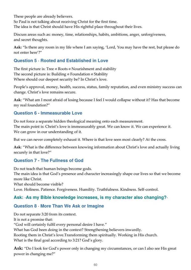 English study notes, printed page 60